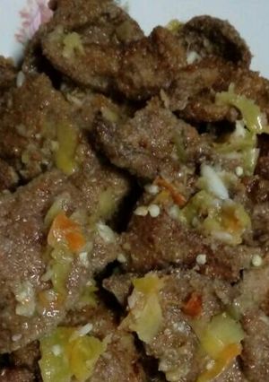 صورة لوصفة كبدة بانيه ع الطريقة المصرية😋👌