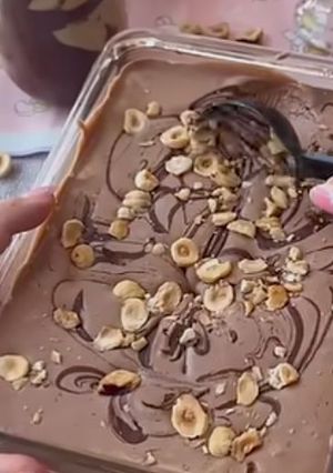 Una foto de Helado de Nutella