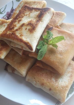 صورة لوصفة كريب فرنسي بالجبنة 👍