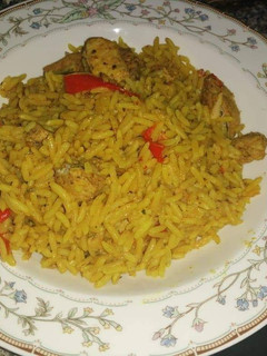 صورة لوصفة رز بالفراخ