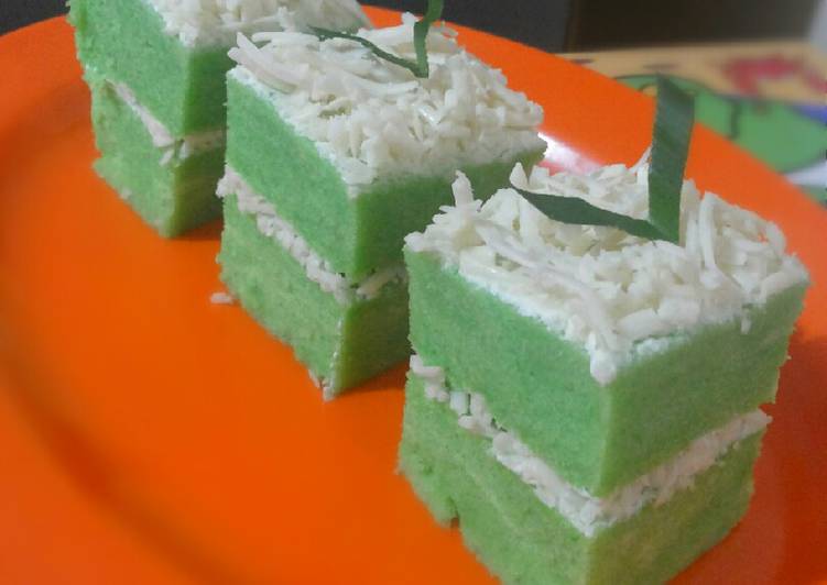 Bolu Pandan Keju Kukus 2 Telur
