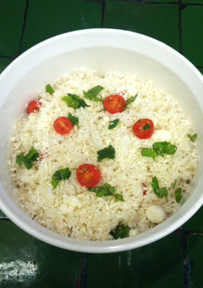 Una foto de Arroz con queso fresco  ©