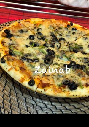 صورة لوصفة بيتزا 🍕
