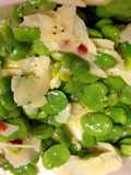 Fava bean and Cheese salad