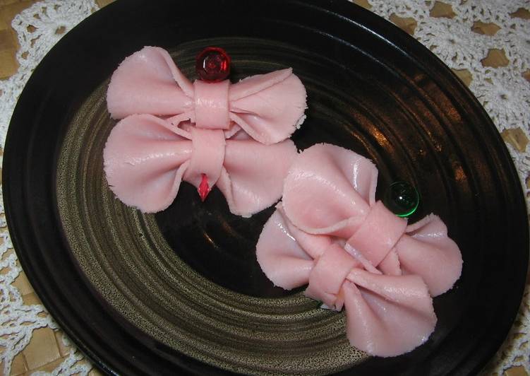 Step-by-Step Guide to Make Super Quick Homemade Double Ham Ribbons For Charaben (Decorative Bentos)