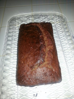 A picture of Strawberry banana bread.