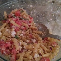 Tomato Basil Pasta Salad A picture of Tomato Basil Pasta Salad.
