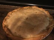 A picture of leftover turkey pot pie