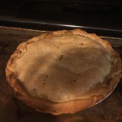 A picture of Turkey Pot Pie ( Leftover Thanksgiving Dinner).