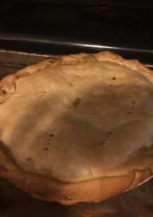 A picture of Turkey Pot Pie ( Leftover Thanksgiving Dinner).