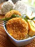 Kabocha and Onion Miso Croquettes for Bento