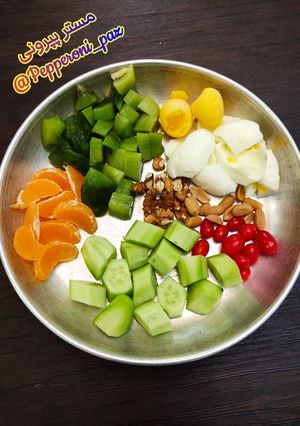 عکسی از دستور شام رژیمی سبک