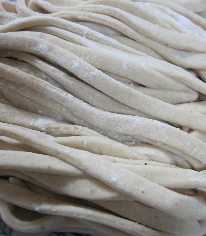 A picture of Homemade Udon Noodles with Rice Bran.