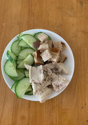Hình của món Eat clean bữa trưa.