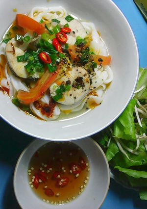 Hình của món Mì Quảng Cá Lóc.