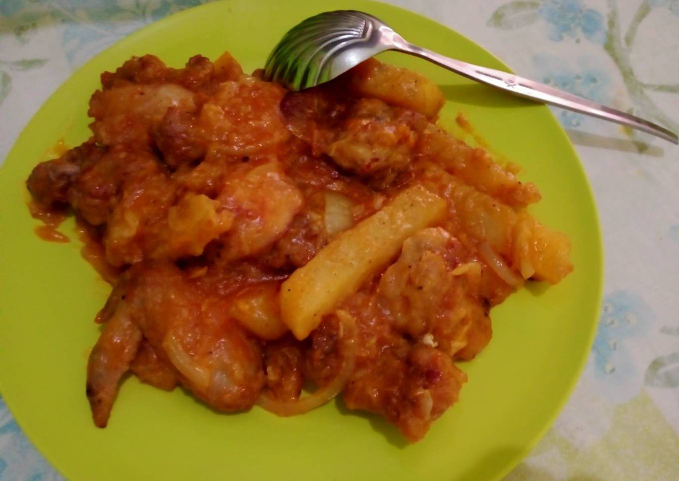 Koloke ayam + kentang