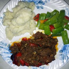 A picture of baby's beef loaf.
