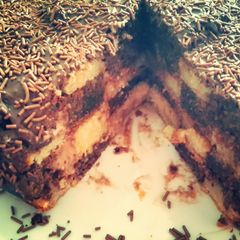 A picture of Checkerboard Cake.