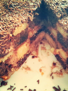 A picture of Checkerboard Cake.