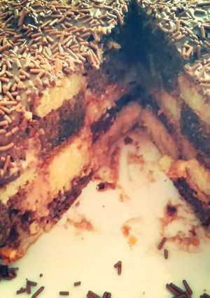 A picture of Checkerboard Cake.