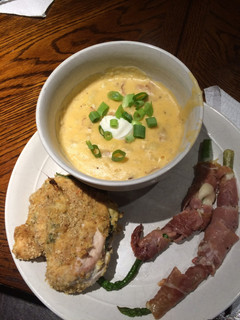 A picture of Cheesy Potato Bacon Soup.