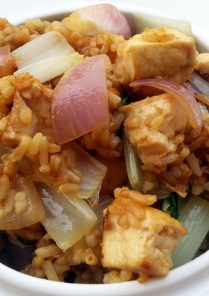 A picture of Tofu Vegan Fried Rice.