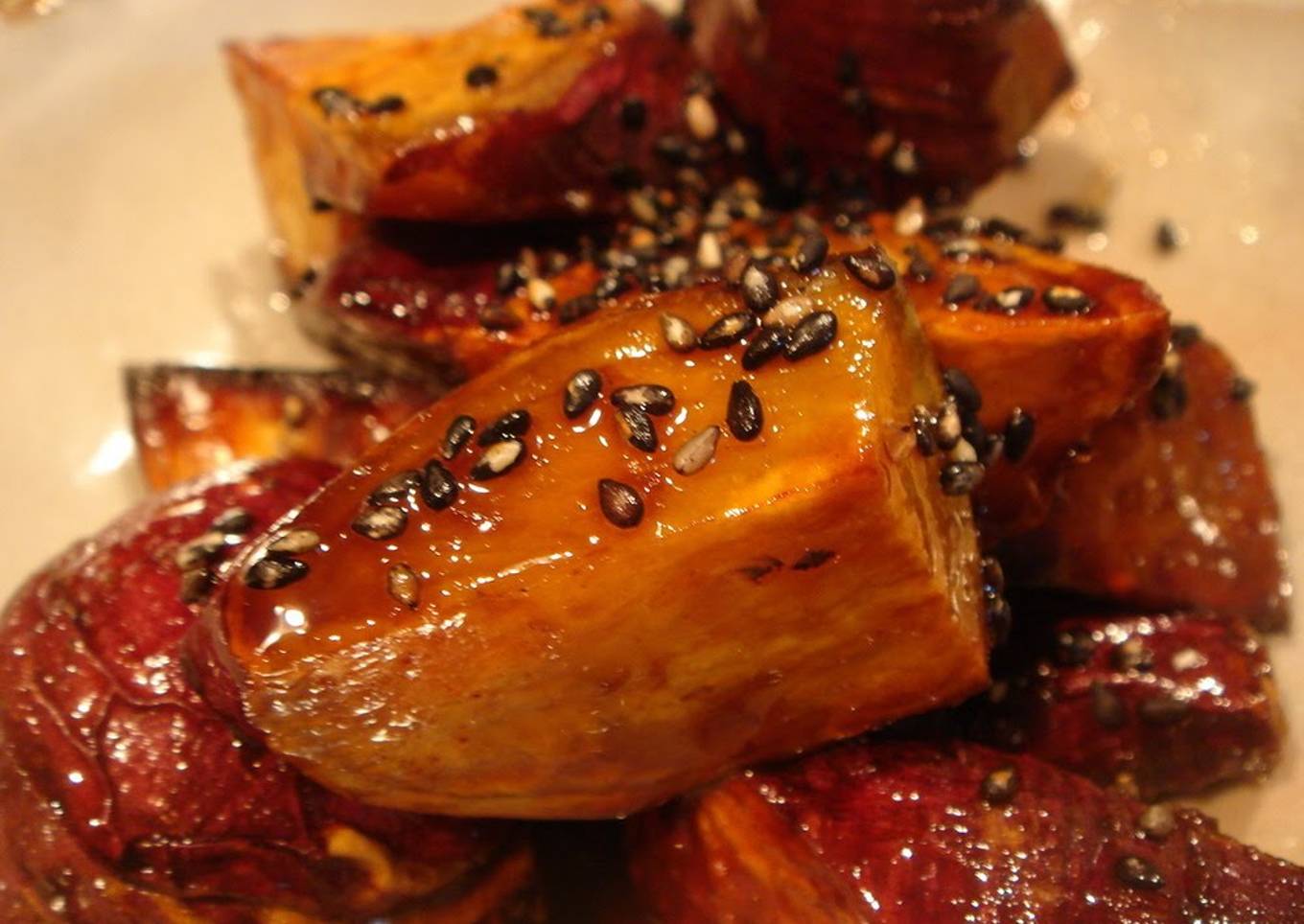 Non-Fried Simple Candied Sweet Potatoes