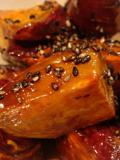 A picture of Non-Fried Simple Candied Sweet Potatoes.