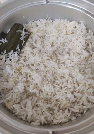 A picture of Nasi lemak Rice.