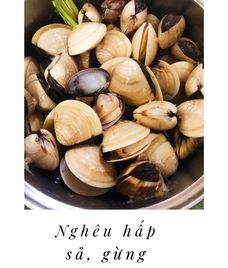 nghêu hấp sả chanh