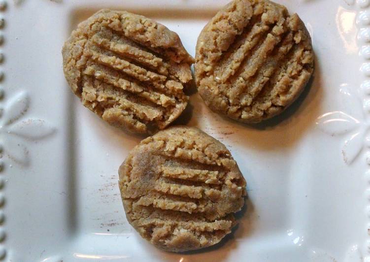 5 Ingredient Oatmeal Peanut Butter Cookies