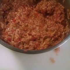 A picture of Spanish rice ole'.