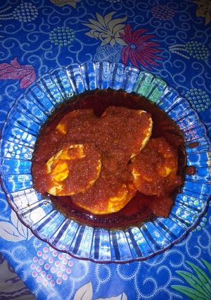 Foto resep Telor rebus di sambel