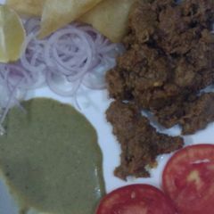 Bihari beef boti with Pori paratha A picture of Bihari beef boti with Pori paratha.