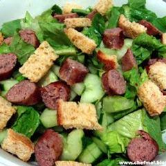 sausage salad A picture of sausage salad.