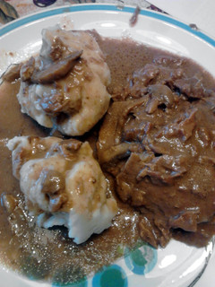 A picture of Sinkers .. Dumplings.