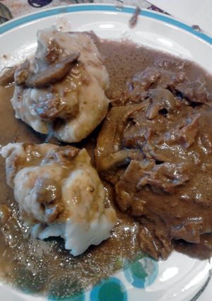 A picture of Sinkers .. Dumplings.