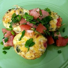 A picture of Veggie egg cups.