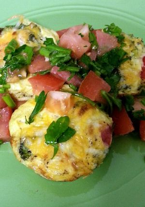 A picture of Veggie egg cups.