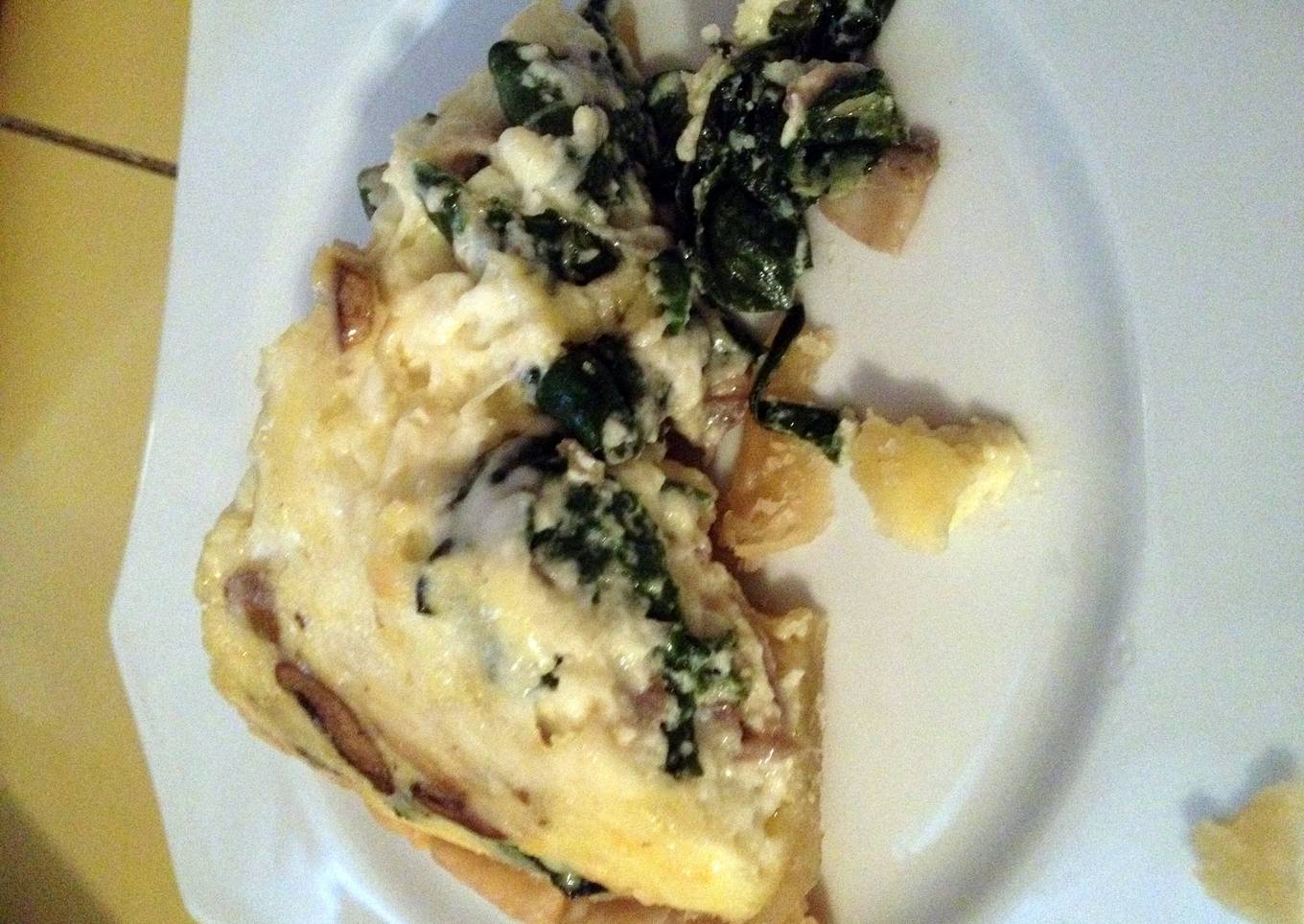 Spinach and Mushroom Quiche