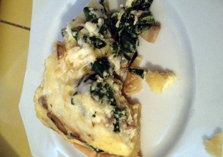 Spinach and Mushroom Quiche