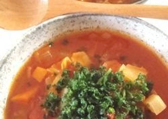 Easiest Way to Prepare Award-winning My Mother&#39;s Veggie Minestrone Soup