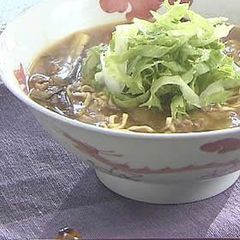 A picture of Autumn Eggplant Mapo Ramen.
