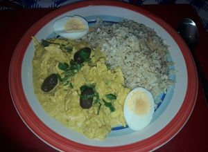 Una foto de Ají de gallina al estilo grez