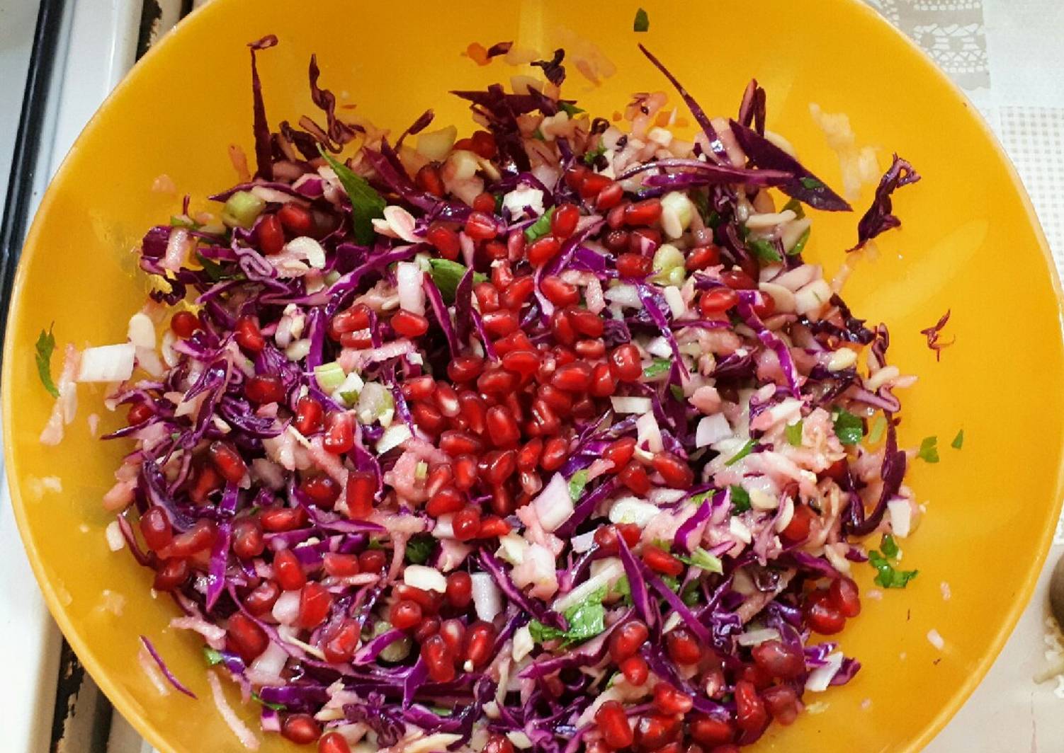 Салат с красной капустой рецепт фото рецепт