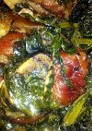 A picture of Mary Ellen's Collard Greens (Southern Style).