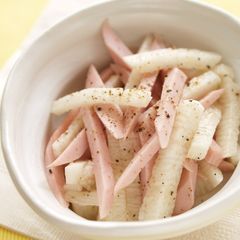A picture of Fish Sausage and Nagaimo with Black Pepper.