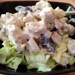 A picture of low calorie fruity yogurt chicken salad.