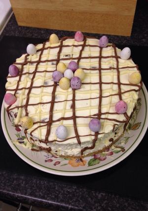 A picture of Creme Egg Cheesecake.