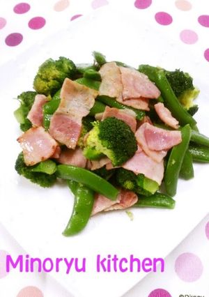 A picture of Colourful Stir-fry with Green Vegetables.
